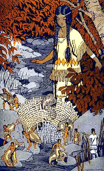 How_Morning_Star_Lost_her_Fish_-_from_Stories_the_Iroquois_Tell_Their_Children_by_Mabel_Powers_1917