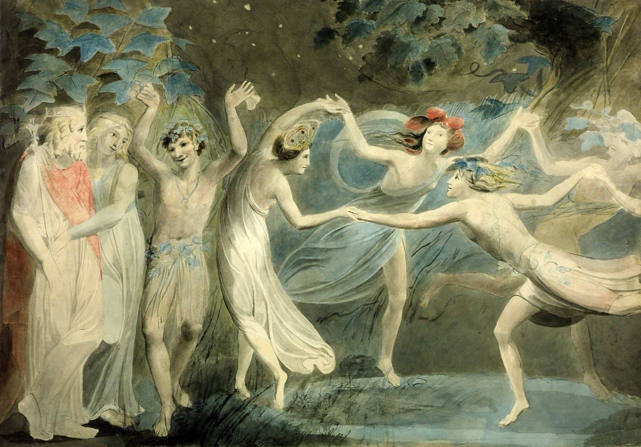 1280px-Oberon, _Titania_and_Puck_with_Fairies_Dancing__William_Blake__c_1786