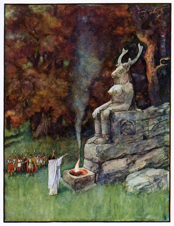 Illustration von Artuš Scheiner für František Ruth, Alte Märchen (1920)