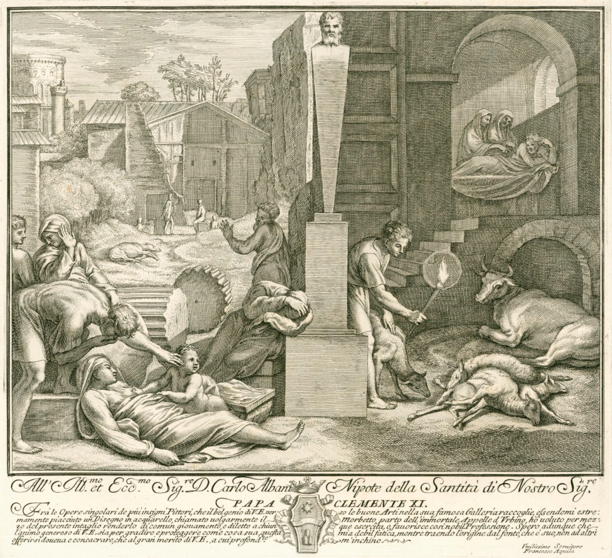 Aquila, Francesco Faraone; Raphael; Plague of Phrygia; The Morbetto