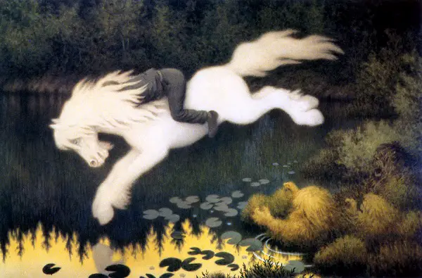 Theodor Kittelsen The Water Sprite as a White Horse 1909