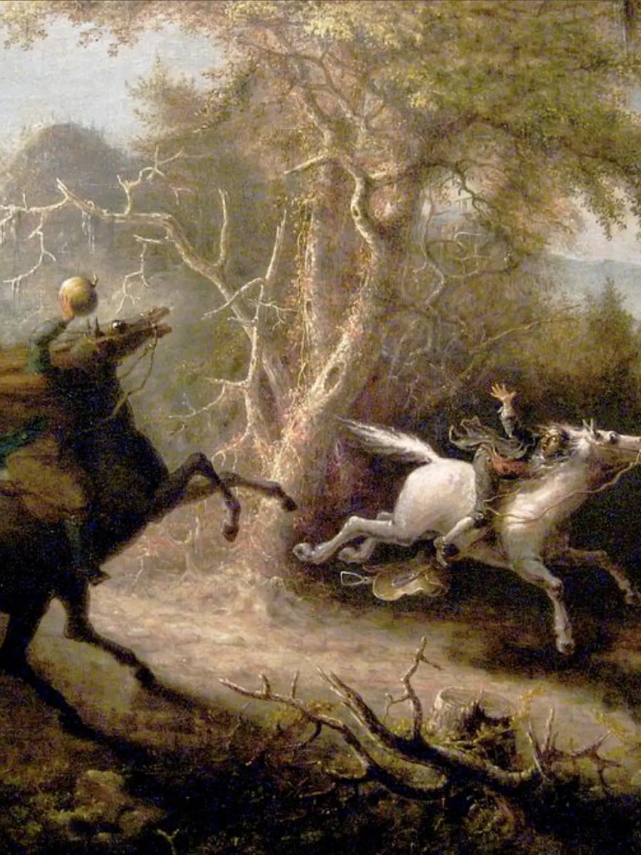 The headless horseman. Washington Irving, the dark face of America